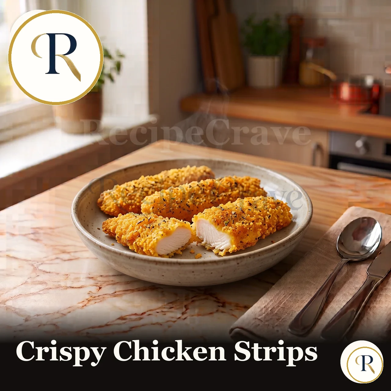 Crispy Chicken Strips Recipe | RecipeCrave