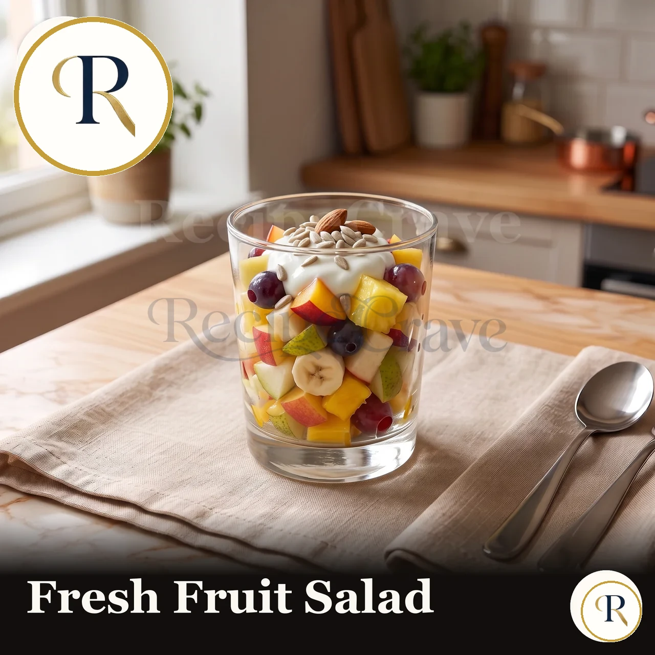Colourful fresh fruit salad made from ripe fruit stored to last longer