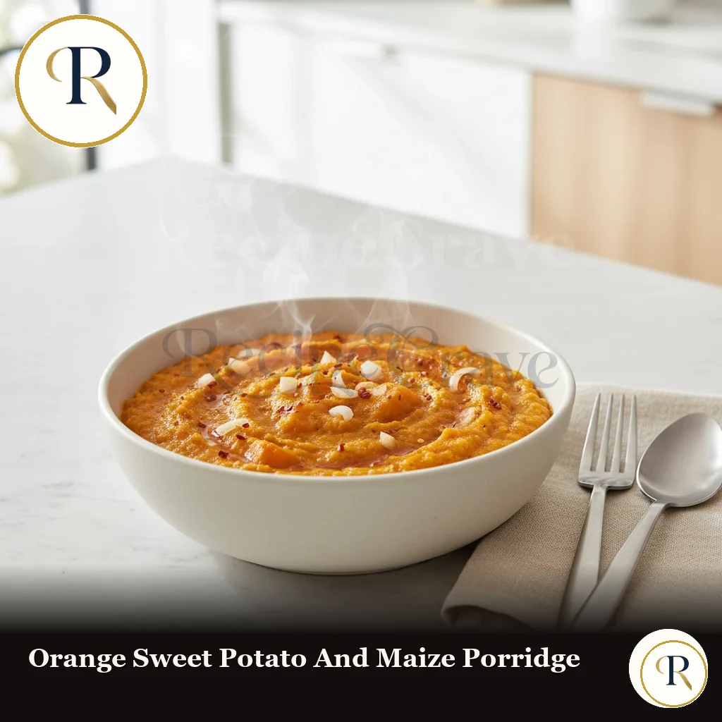 Orange Sweet Potato and Maize Porridge Recipe | RecipeCrave