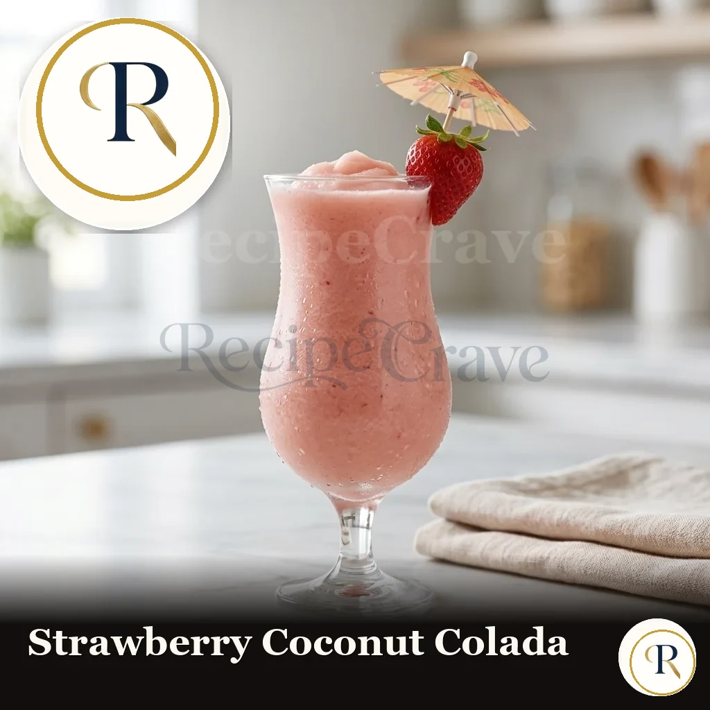 Strawberry Coconut Colada Recipe | RecipeCrave